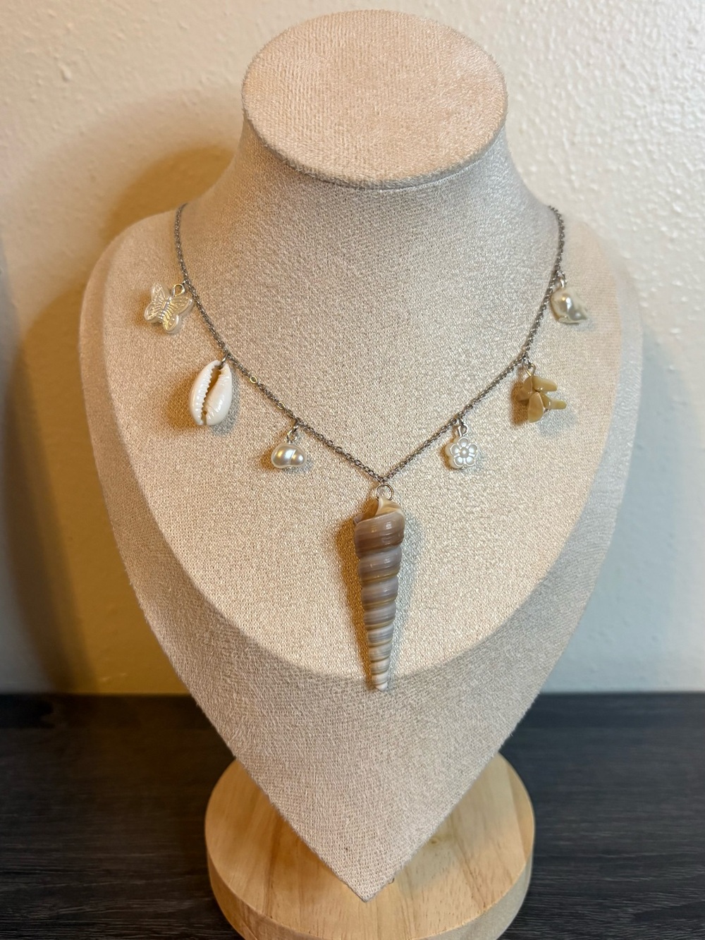Handmade Silver Beachy Charm Necklace | Waterproof & Tarnish Resistant